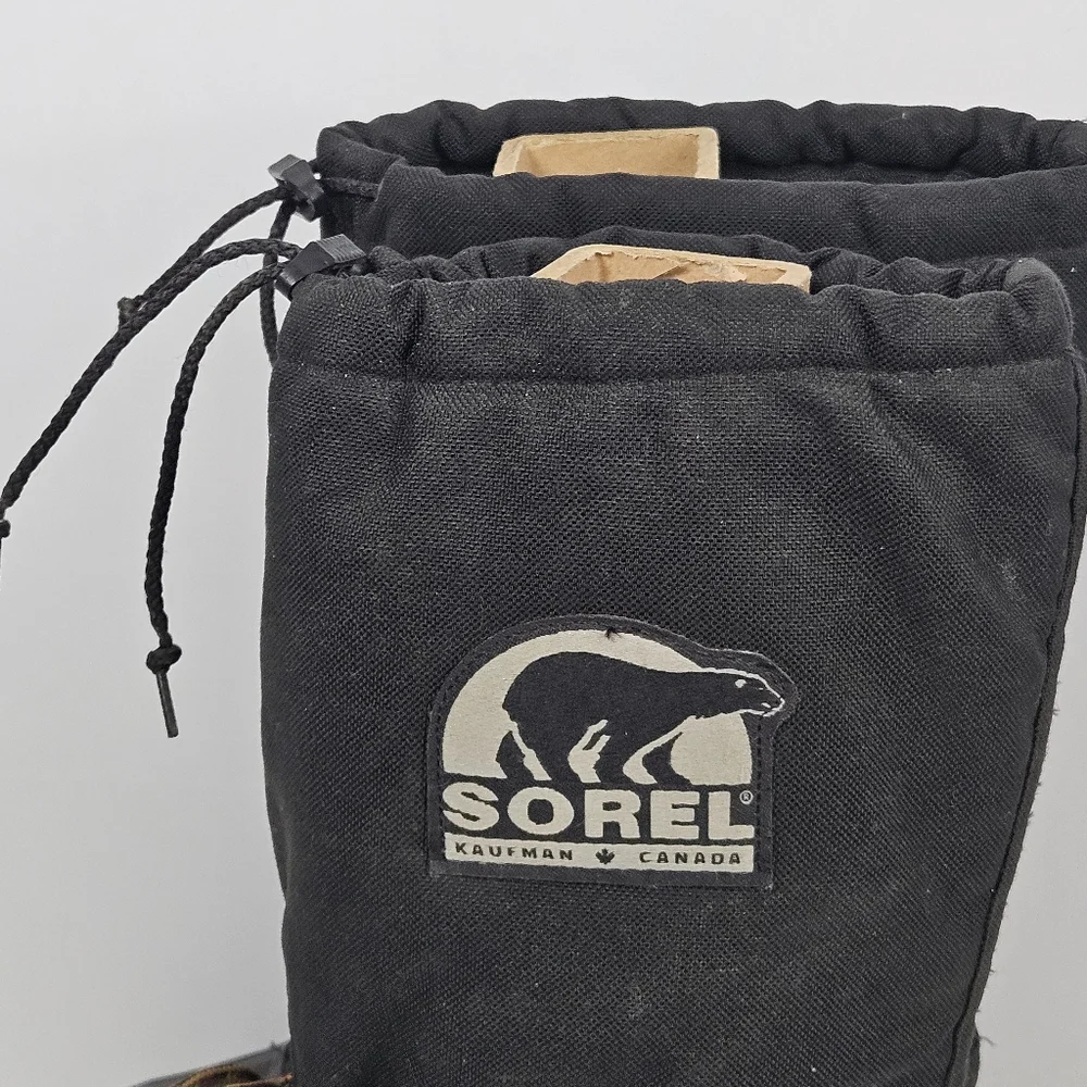 Sorel Kaufman Canada Black Winter Boots Size 7